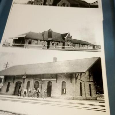 LOT 126 NINE PICTURES OF OLD TRAIN STATIONS