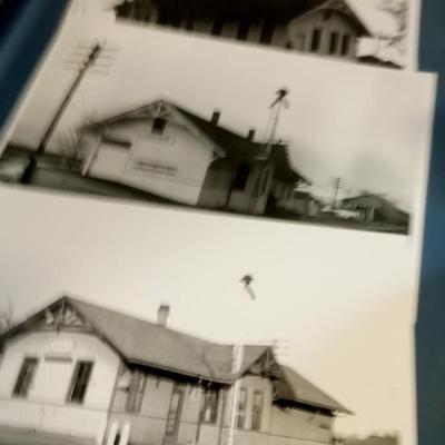 LOT 126 NINE PICTURES OF OLD TRAIN STATIONS