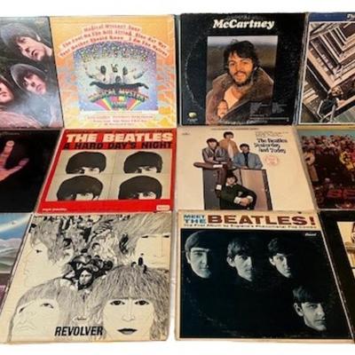 Vintage Beatles and More LP Assortment