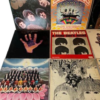 Vintage Beatles and More LP Assortment