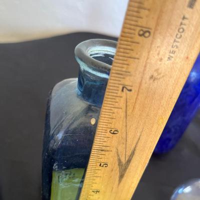 Cobalt & clear bottle lot