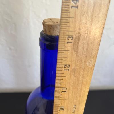 Cobalt & clear bottle lot