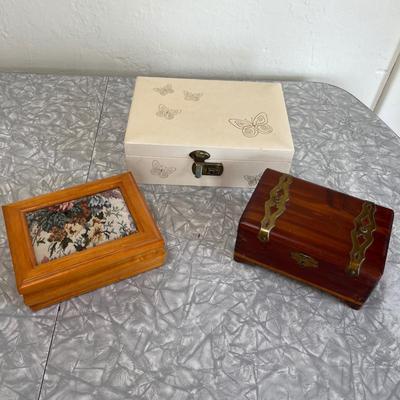 3 jewelry boxes