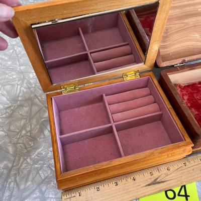 3 jewelry boxes