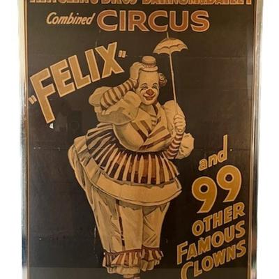 1933 Ringling Brothers and Barnum & Bailey Circus Poster Reprint