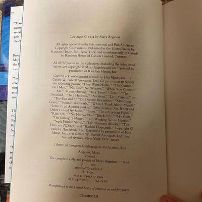 Maya Angelo poems book
