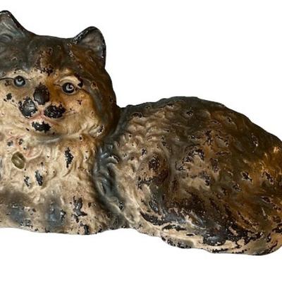 Vintage Hubley Cast Iron Cat Doorstop