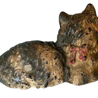 Vintage Hubley Cast Iron Cat Doorstop