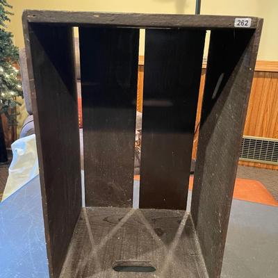 Black storage crate