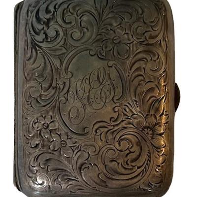 Antique Sterling Silver Cigarette Case [58.64g]