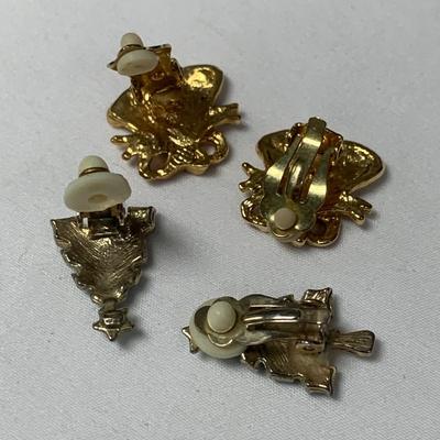 Christmas Pins, Pendants, & Clip Earrings incl. 925 & 14K (K-HS)