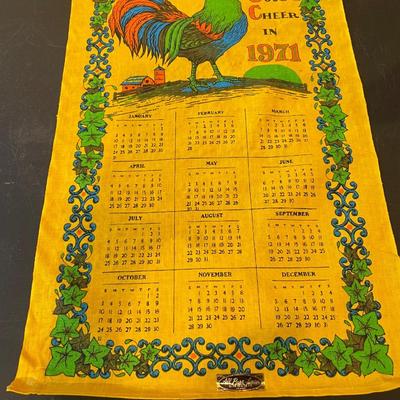 1971 chicken wall calendar