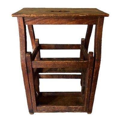 Vintage Folding Step Stool/Seat