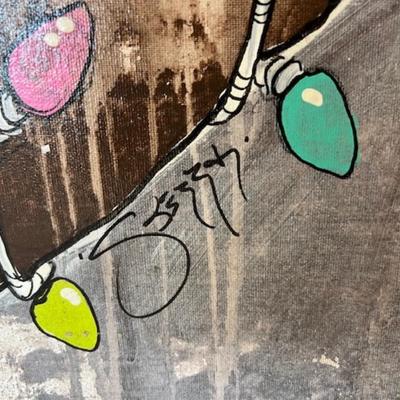 Signed Jenny Berry "Carne Navidad" on Canvas