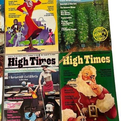 Vintage High Times Magazines