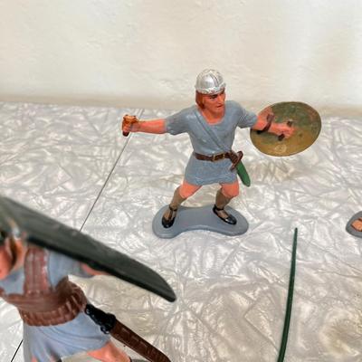Plastic Medieval warriors