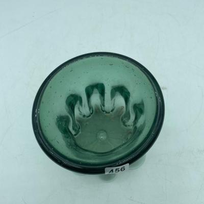 Heavy green glass