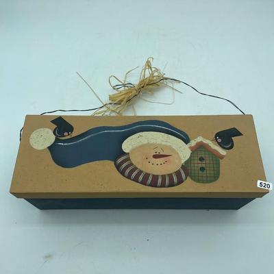 Decorative snowman box