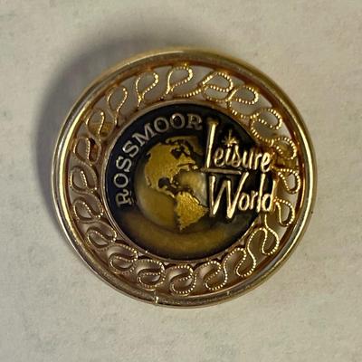 Vintage Rossmoor Leisure World Pin 1/20 12K GF Gold Filled Member Pin RARE