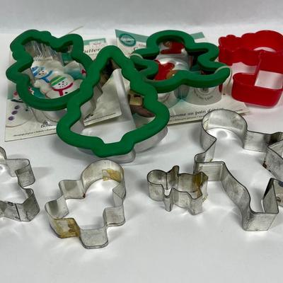 Christmas Cookie Cutters - Tree, Gingerbread People, Snowman, etc