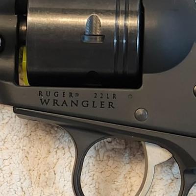 LOCAL PICK UP LOCAL Ruger 22LR Wrangler Single- Action Revolver With paperwork