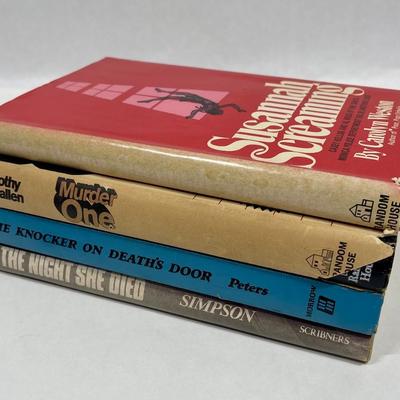4 Vintage Mystery Novels - hardcover