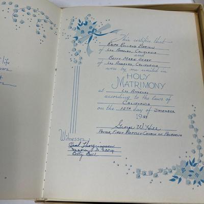 Vintage Bride’s Book,
