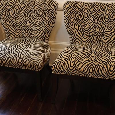 Southern Furniture Co. Tiger and Ebony Chairs (See Description)