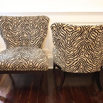 Southern Furniture Co. Tiger and Ebony Chairs (See Description)