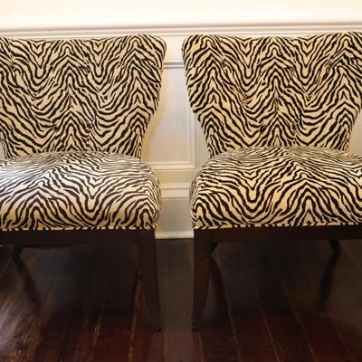 Southern Furniture Co. Tiger and Ebony Chairs (See Description)