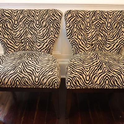 Southern Furniture Co. Tiger and Ebony Chairs (See Description)