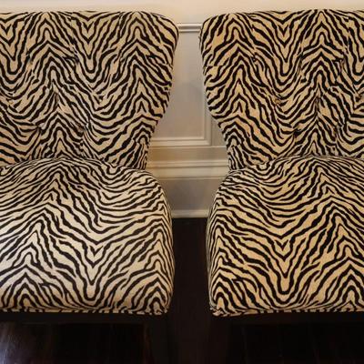 Southern Furniture Co. Tiger and Ebony Chairs (See Description)