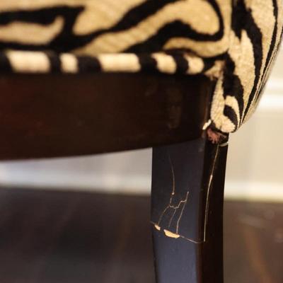 Southern Furniture Co. Tiger and Ebony Chairs (See Description)