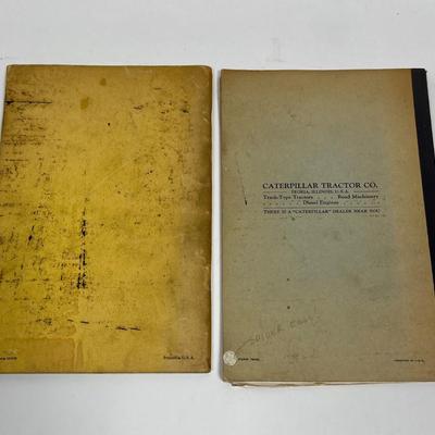 Vintage Caterpillar diesel engines manuals