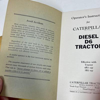 Vintage Caterpillar diesel engines manuals