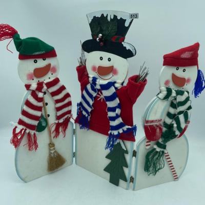 Trio of snowmen