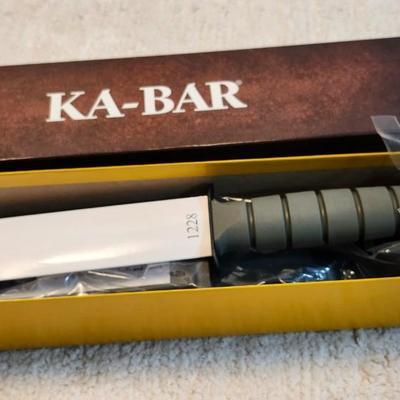 Full Size Black KA-BAR, Serrated Edge