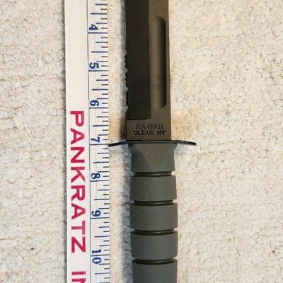 Full Size Black KA-BAR, Serrated Edge