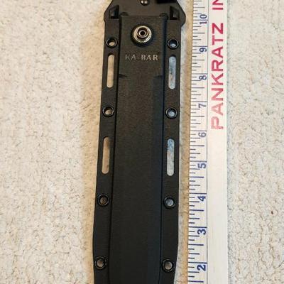 Ka-Bar Tanto Half-Serrated with Black Blades with sheath