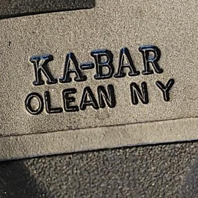 Ka-Bar Tanto Half-Serrated with Black Blades with sheath