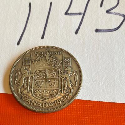 1949 Canadian 50 Cent Piece
