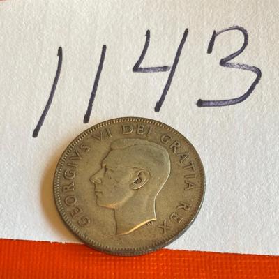 1949 Canadian 50 Cent Piece