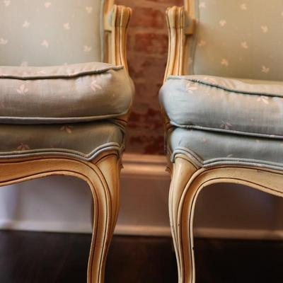 Pair of French Fauteuil Armchairs (See Description)