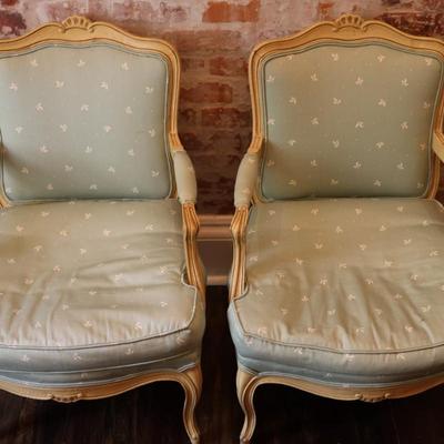 Pair of French Fauteuil Armchairs (See Description)