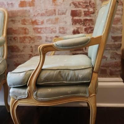 Pair of French Fauteuil Armchairs (See Description)