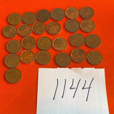 Canadian One Cent Coins