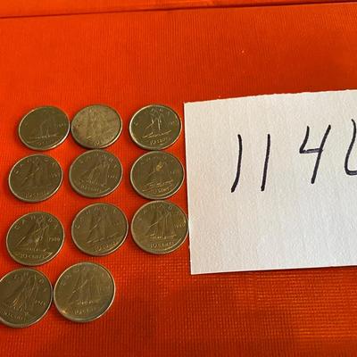 Canadian Ten Cent Coins