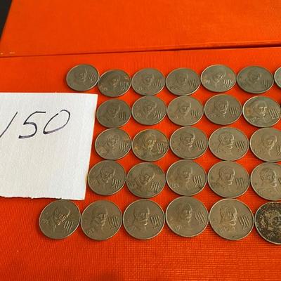 32 Mexican 20 Centavo Coins