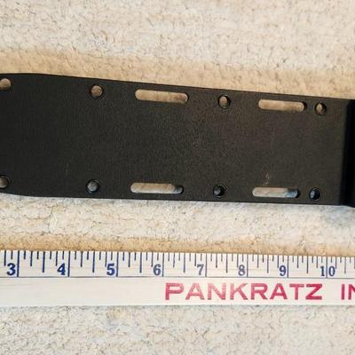 KA-BAR 1266 Modified Tanto Fixed Blade Knife 8" Black Blade, Black Kraton G Handles, Black GFN Sheath