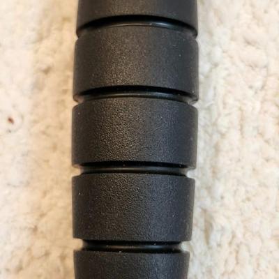 KA-BAR 1266 Modified Tanto Fixed Blade Knife 8" Black Blade, Black Kraton G Handles, Black GFN Sheath
